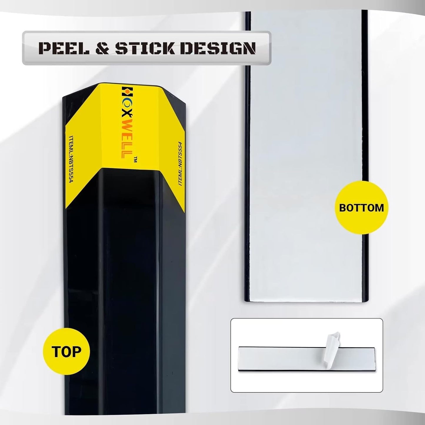 16" 2 Pcs Heavy Duty Parking Aid for Garage, Parking Gadgets Protects Car and Garage Walls, Parking Stopper Easy to Install 2 Packs