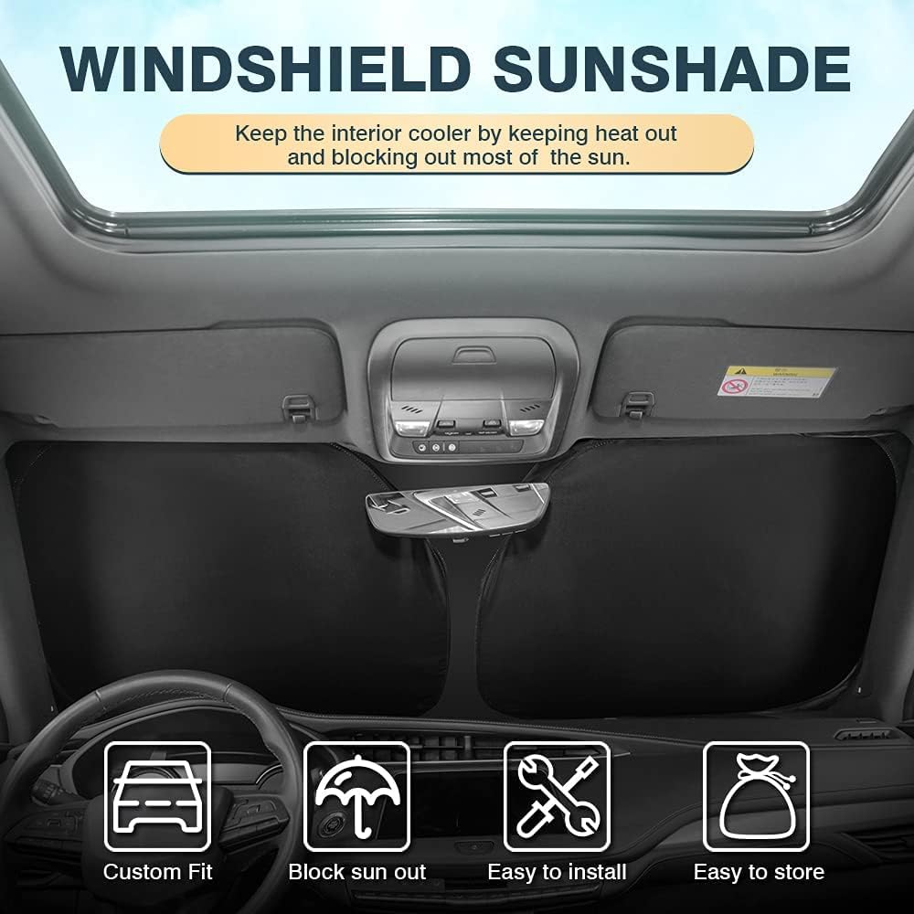 Cartist Custom Fit for Windshield Sunshade 2015-2022 GMC Canyon Sun Shade Foldable Car Window Sun Visor Block UV Rays
