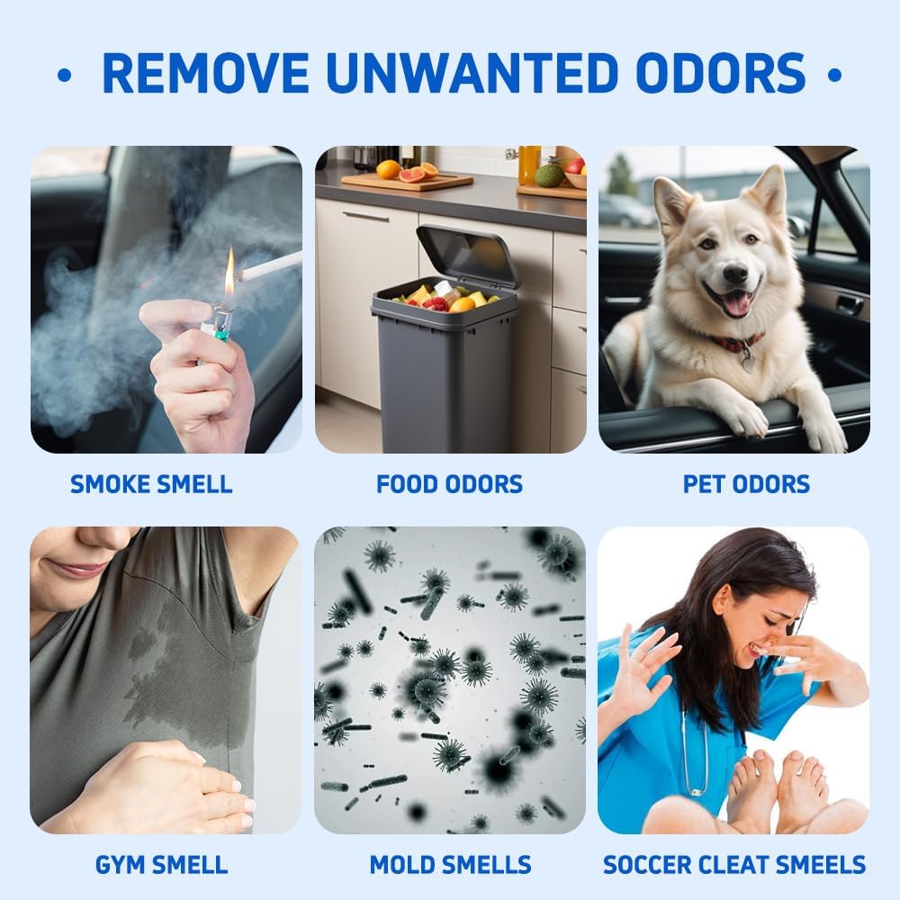 Glodway Whole Car Air Refresher,Odor Eliminator Remover Spray For Car,Magnolia Strong Freshener With Odour Eliminator Technology,Long-Lasting Scent,6 Ounce(Pack of 1)