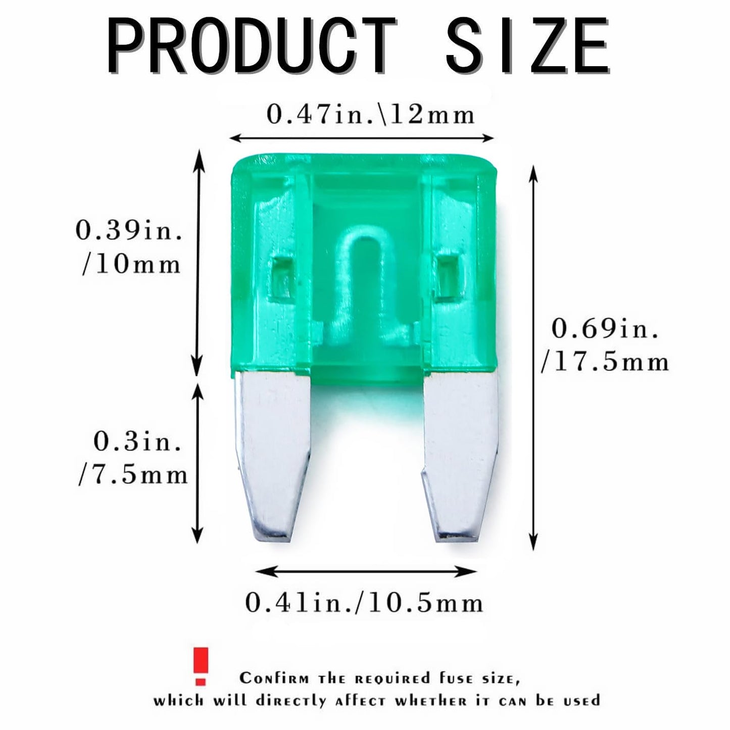 100 Pack Auto Fuses 30 AMP APM/ATM 32V Mini Blade Style Fuses 30A Short Circuit Protection Car Fuse (30 AMP)