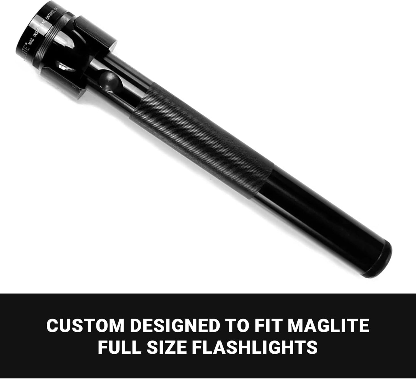Spartan Mounts Heavy-Duty Flashlight Mount Compatible with MagLite D-Size | Wall or Surface Mounting Kit | Closet Safe Room Emergency Blackout Power Outage Garage Workshop Basement | Made in USA