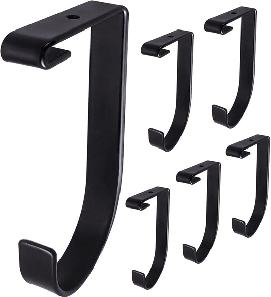 6-Pack Storage Hook for Garage Ceiling Rack & Wall Shelves, Alloy Steel, 70lbs Capacity, Black