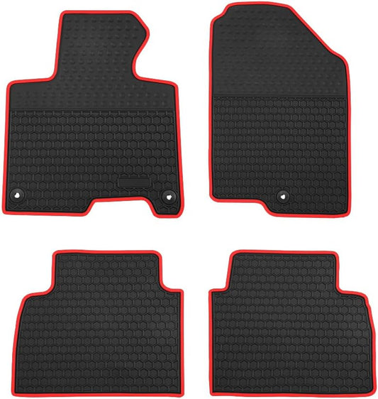 Car Floor Mats Custom Fit for Kia Sportage 2023 2024 2025（Non Hybrid） Odorless Washable Heavy Duty Rubber (All Weather) Floor Liners Set Red