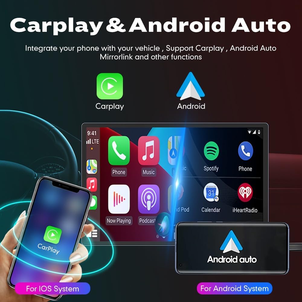 Kunfine Car CarPlay Android Auto Navigation Stereo GPS Radio Camera Display 13.1" QLED Touchscreen Headunit Tablet Media Player for Peugeot 301 2013-2022, if Applicable Octa Core 8G+256G Gloss Black