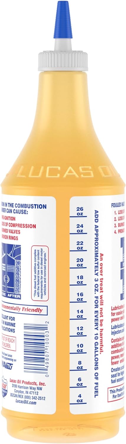 LUCAS Oil 10003-PK12 Fuel Treatment - 1 Quart