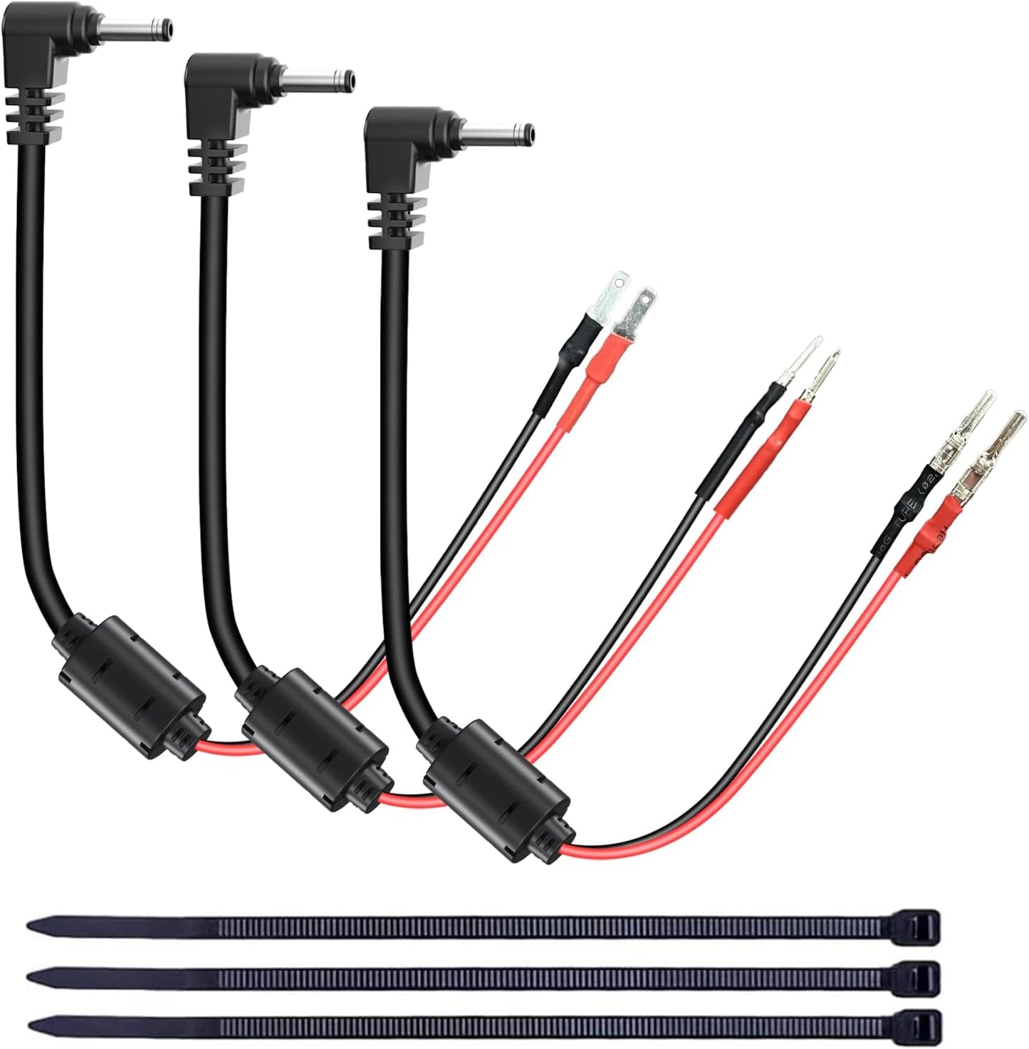 13.8" Radar Detector Hardwire Power Cord,Mirror Wire Plug Kit,for Escort Uniden Beltronics Whistler Cobra Valentine One Radar Detector Power Cord,with Magnetic Ring and Inline Fuse Holder,DC3.5