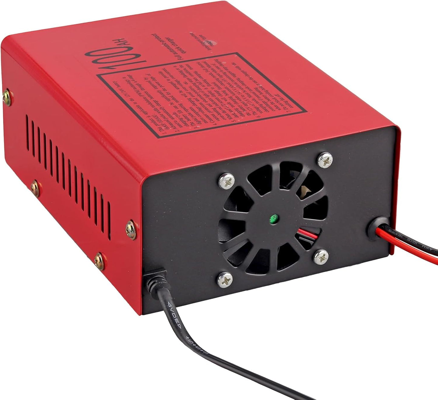 12/24V Battery Charger 10A/7.5A Smart Adjustable Car Battery Charger with Upgraded Cable Clamps, Smart Trickle Charger,Battery Maintainer for Car RV (red)