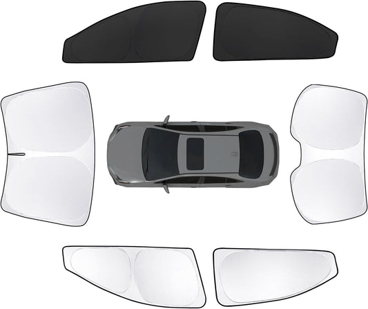 6pcs Car Window Shades for Toyota Corolla 2020-2025 Accessories,Windshield Side Rear Full Sunshade,Sun Visor UV Blocking, Privacy Protection for Camping Outdoor(Not for Corolla Cross)