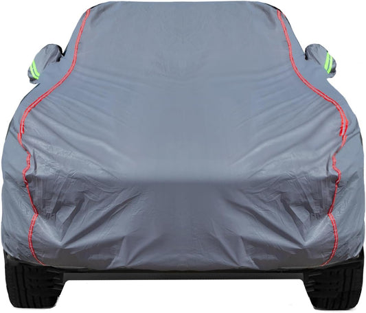 Waterproof Zipper Doors Pickup Car Cover, Ram 1500 2500/ Chevy Avalanche Silverado 1500/ F-150 F-250 Dodge D100 D200, Sunscreen UV Prevention Snowproof Wind, for Indoor Outdoor,for 213"-237",C8