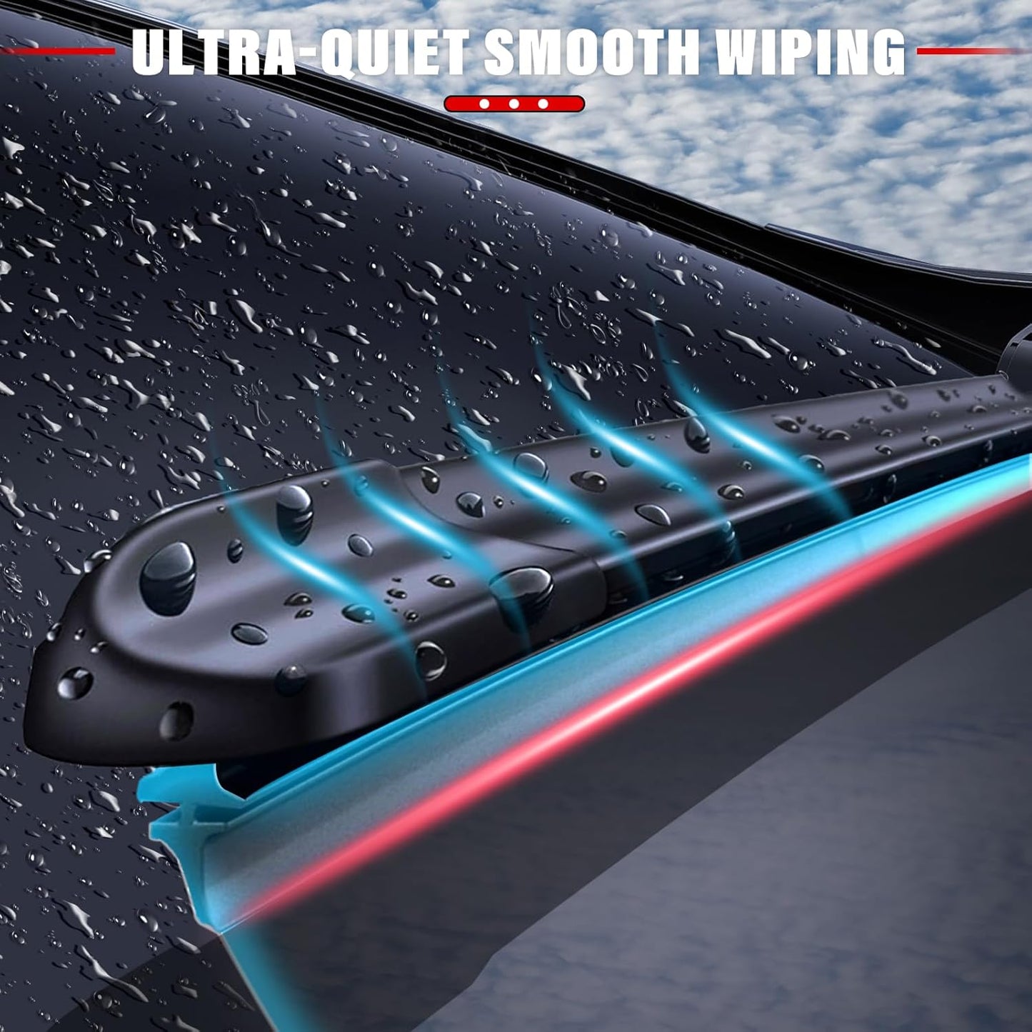 Windshield Wiper Blades Replacement for Buick Enclave 2012 2013 2014 2015 2016 2017 Original Factory Quality Front Rear Wipers Blade Set for My Car - 24" 21" 12" (Pack of 3)