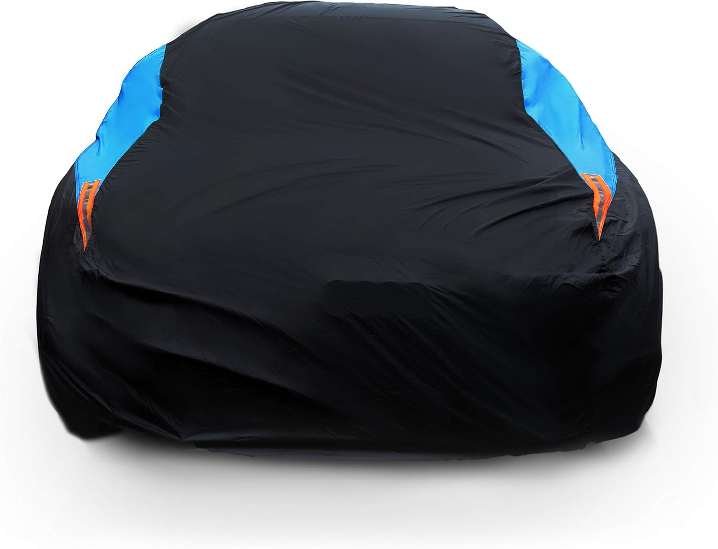 MORNYRAY Waterproof Car Cover All Weather Snowproof UV Protection Windproof Outdoor Full Coupe/Cabrio Car Cover, Universal Fit for Coupe/Cabrio (Fit Coupe/Cabrio Up to 166 inch, Blue)