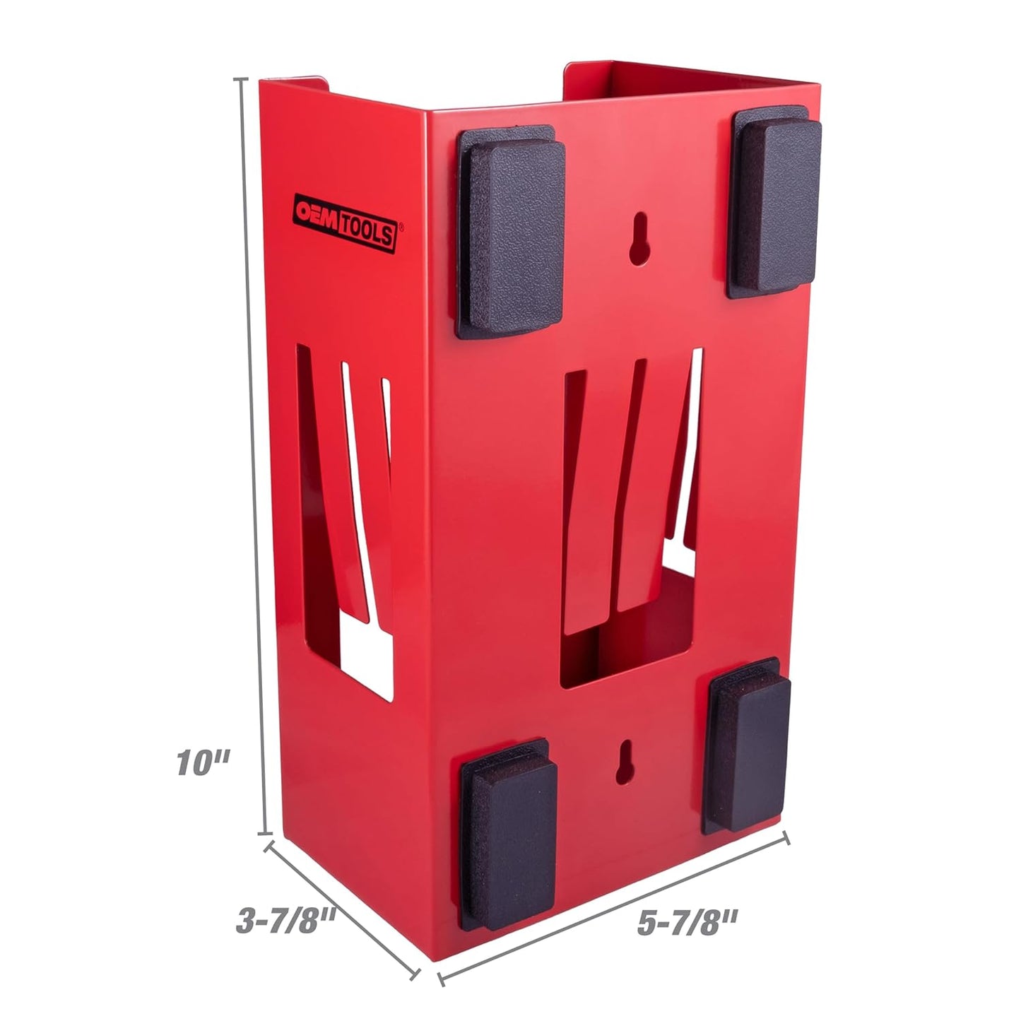 OEMTOOLS 23123 Red Magnetic Glove Dispenser, Disposable Gloves Box Holder, Magnetic Glove Box Holder for Wall Mount
