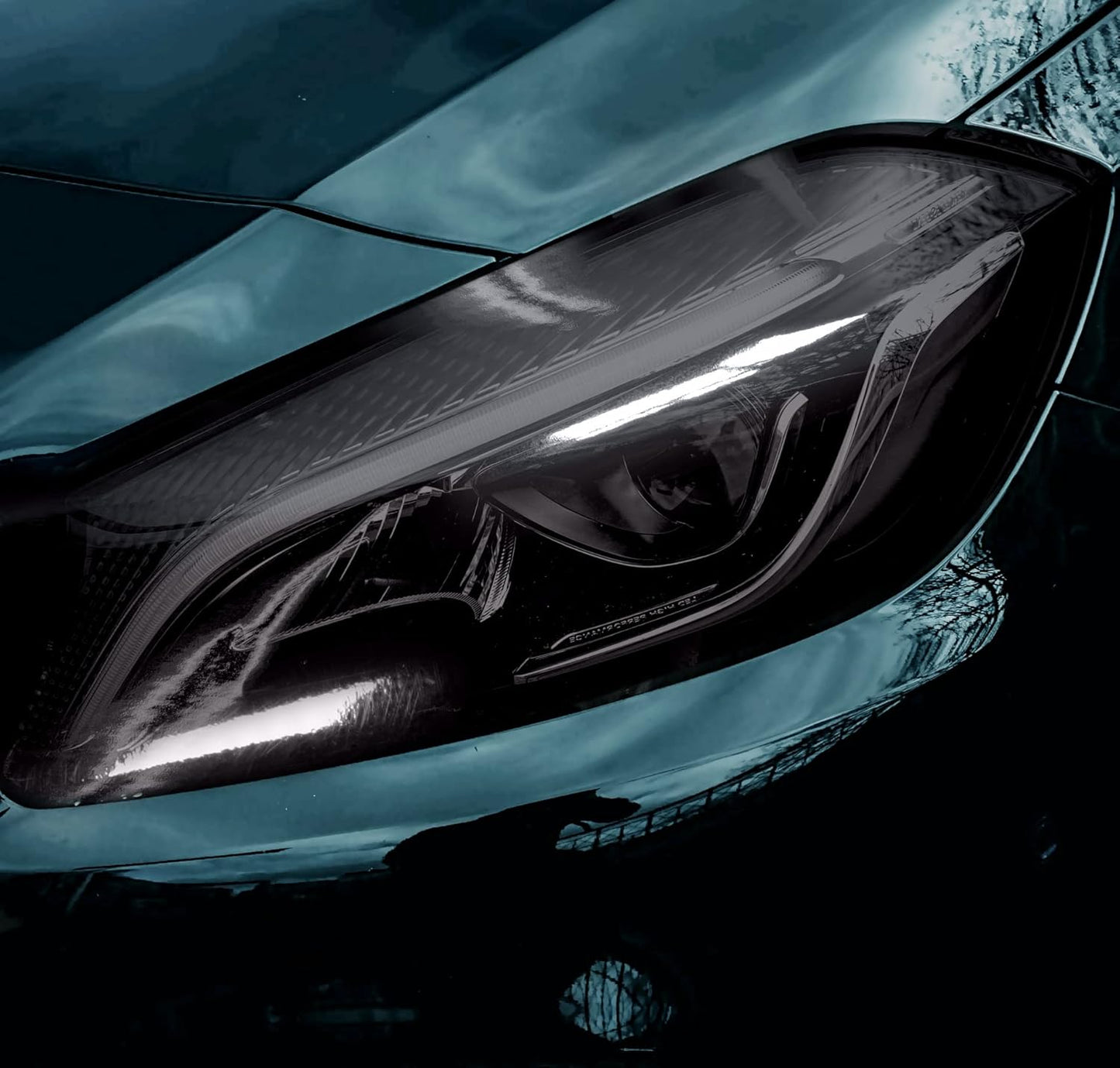 VViViD Extra-Wide Headlight Taillight Vinyl Tint Wrap (Smoke Black 60" x 60")