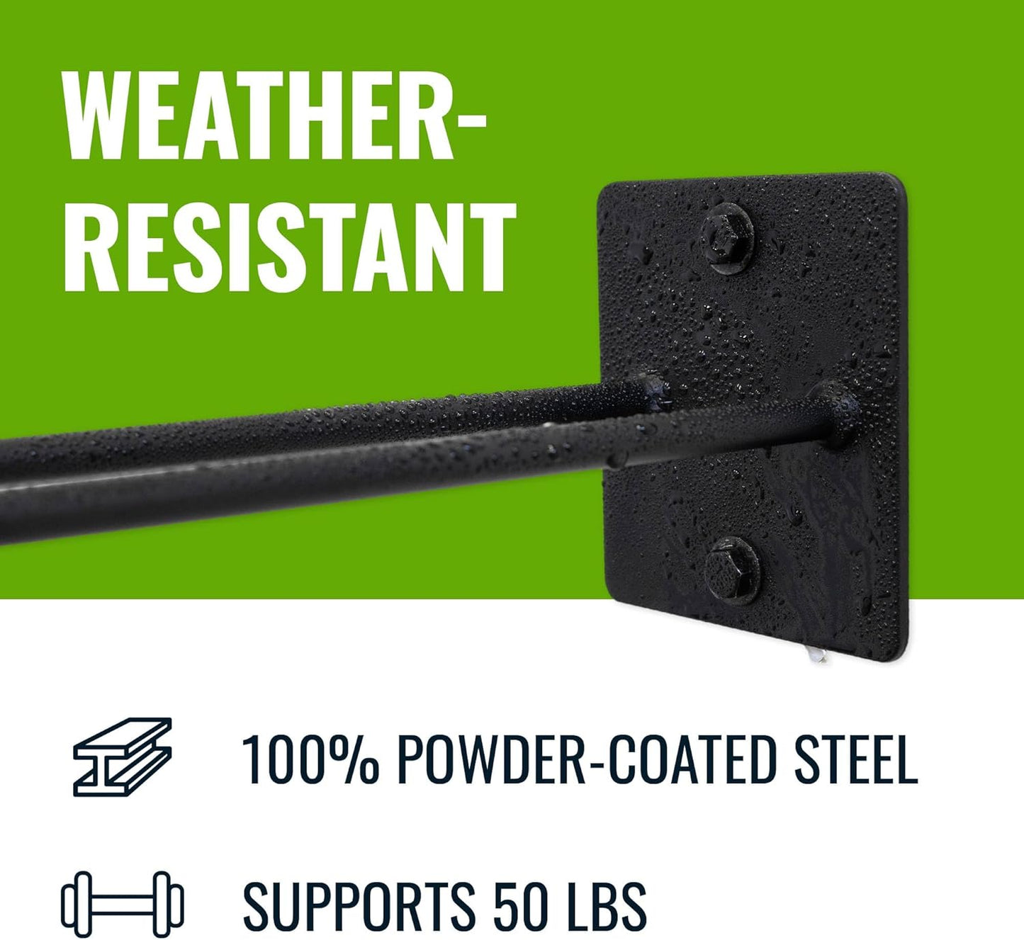 StoreYourBoard Garage Garden Tool Wall Mount Hook, Garage Organization and Storage, Shovel & Rake Hangers Yard Tool Rack, Industrial Steel Holds 50 Pounds