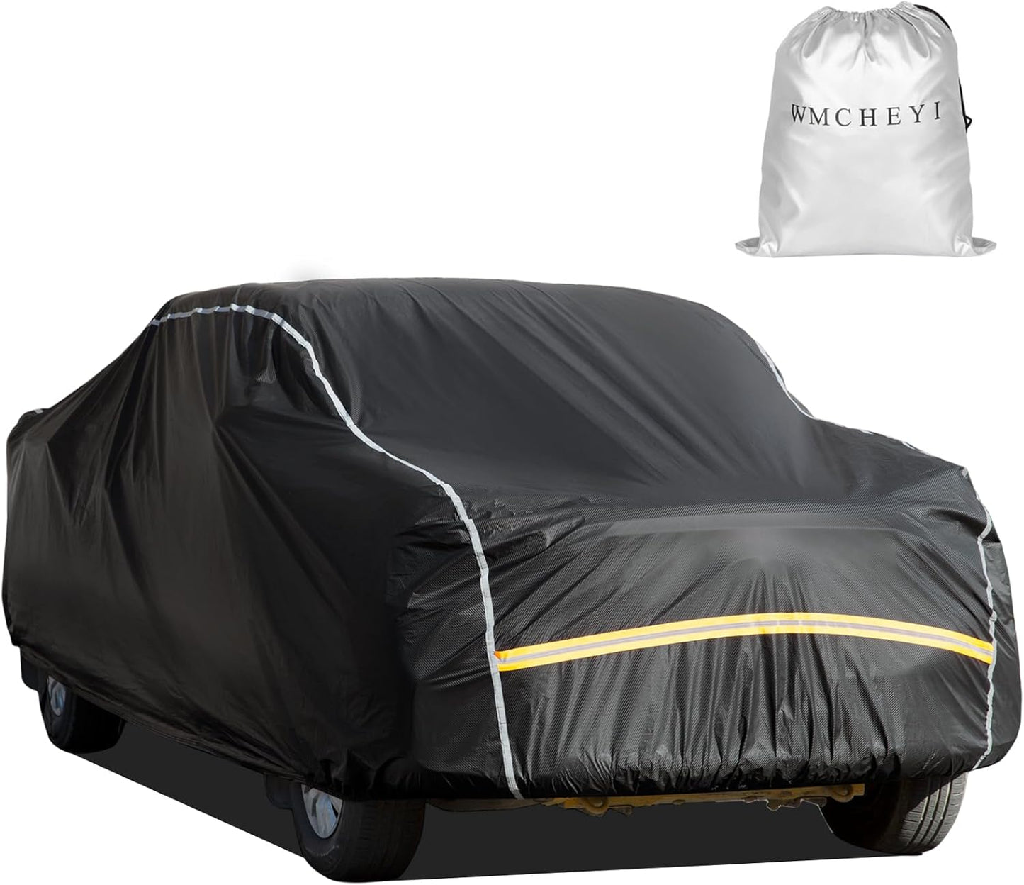 Pickup Truck Cover Waterproof All Weather, Outdoor Sun UV Rain Pickup Protection,6 Layer Heavy Duty Truck Cover, Length Up to 233 Inch(233"*79"*78")