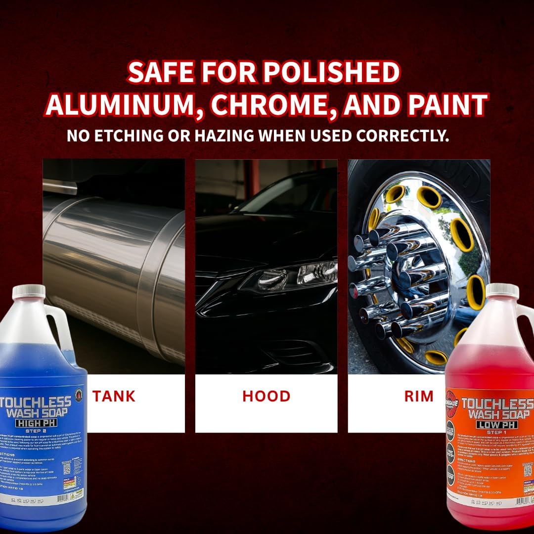 Renegade Products USA - Touchless 2-Step Truck Wash Soap System, Scrub Free Truck Cleaner for Big Rigs