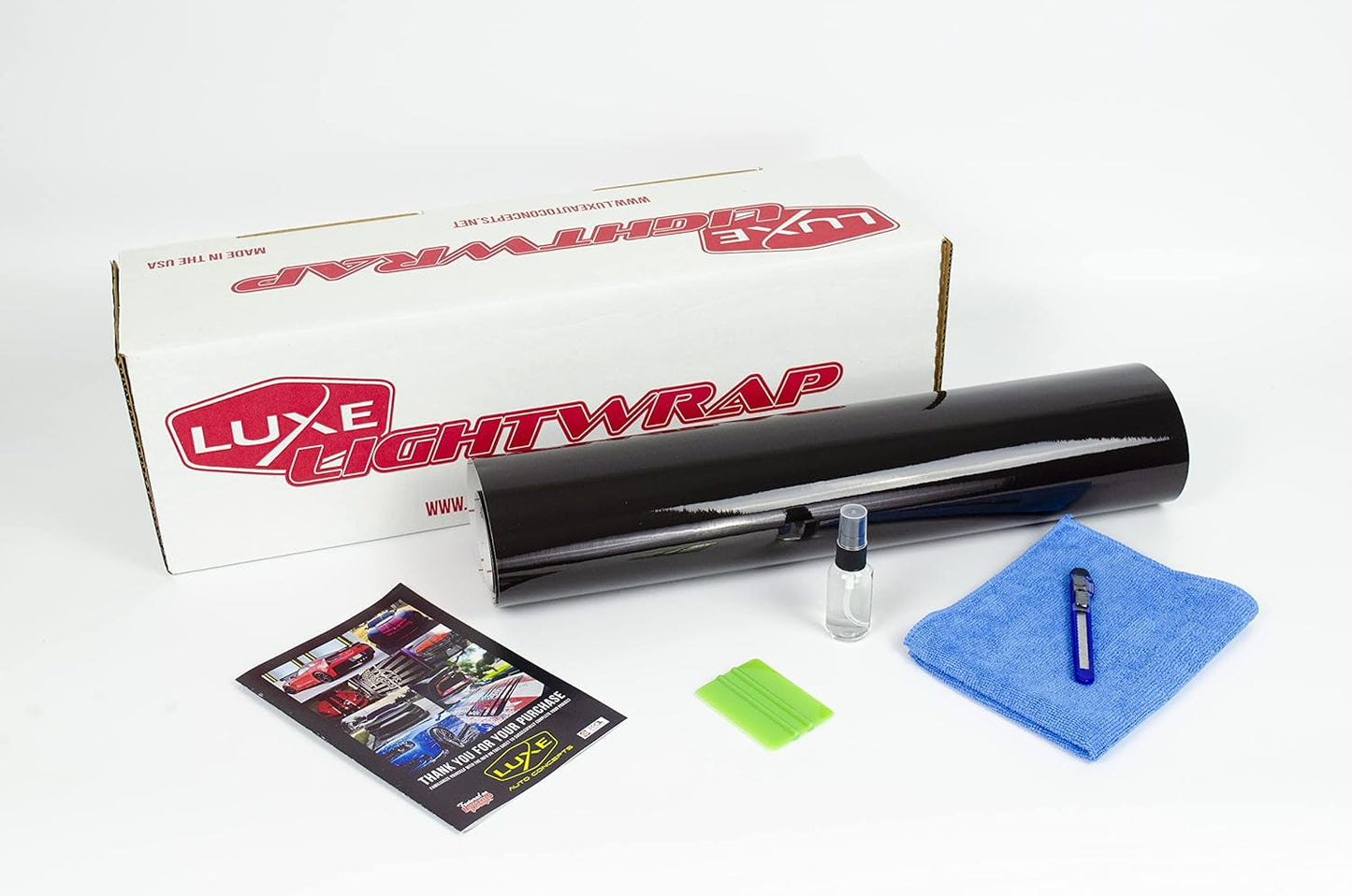 Luxe LightWrap Dark Smoke Universal Headlight Tint Light Tail Kit (20” x 3 Yard)