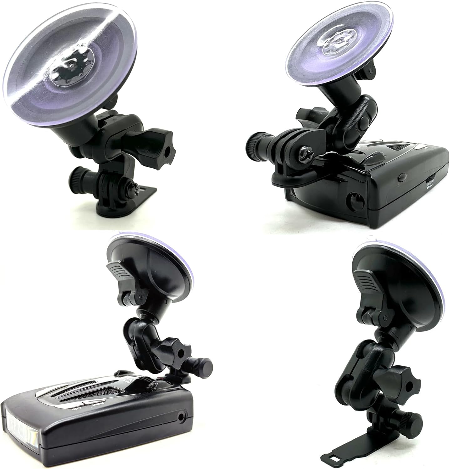 Ehnanced Dual Ball Joint Adjust Suction Cup Bracket Compatible for All Whistler Radar Detector (CR65 CR 70 CR75 CR80 CR85 CR90 CR93 XTR Pro DE17xx XTR2xx XTR3xx XTR4xx XTR5xx XTR6xx)