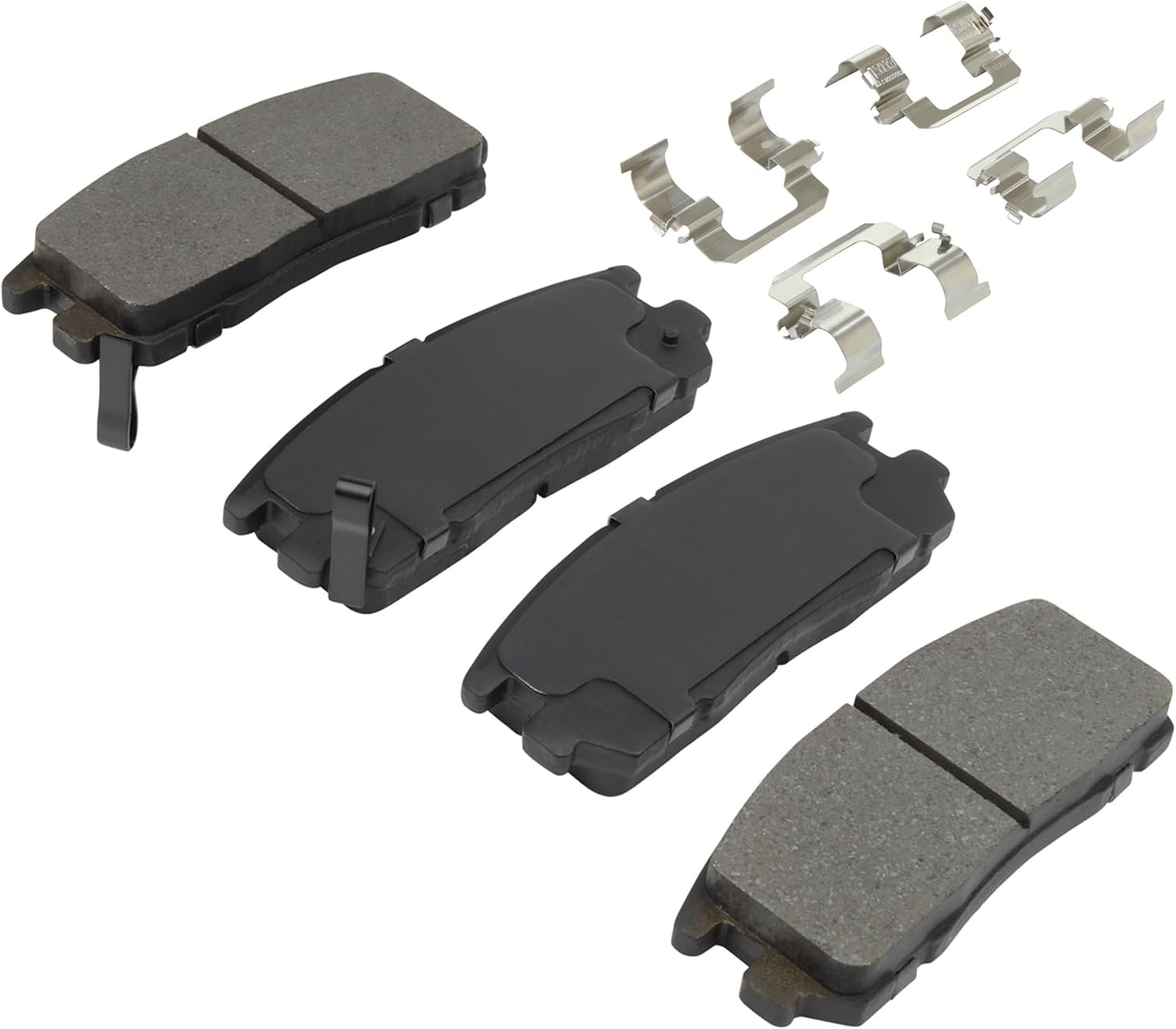 Premium Semi-Metallic Rear Brake Pads (1001-0580M) Compatible with 1992-2004 Acura/Honda/Isuzu (Amigo/Axiom/Passport/Rodeo/Rodeo Sport/SLX/Trooper/VehiCROSS)