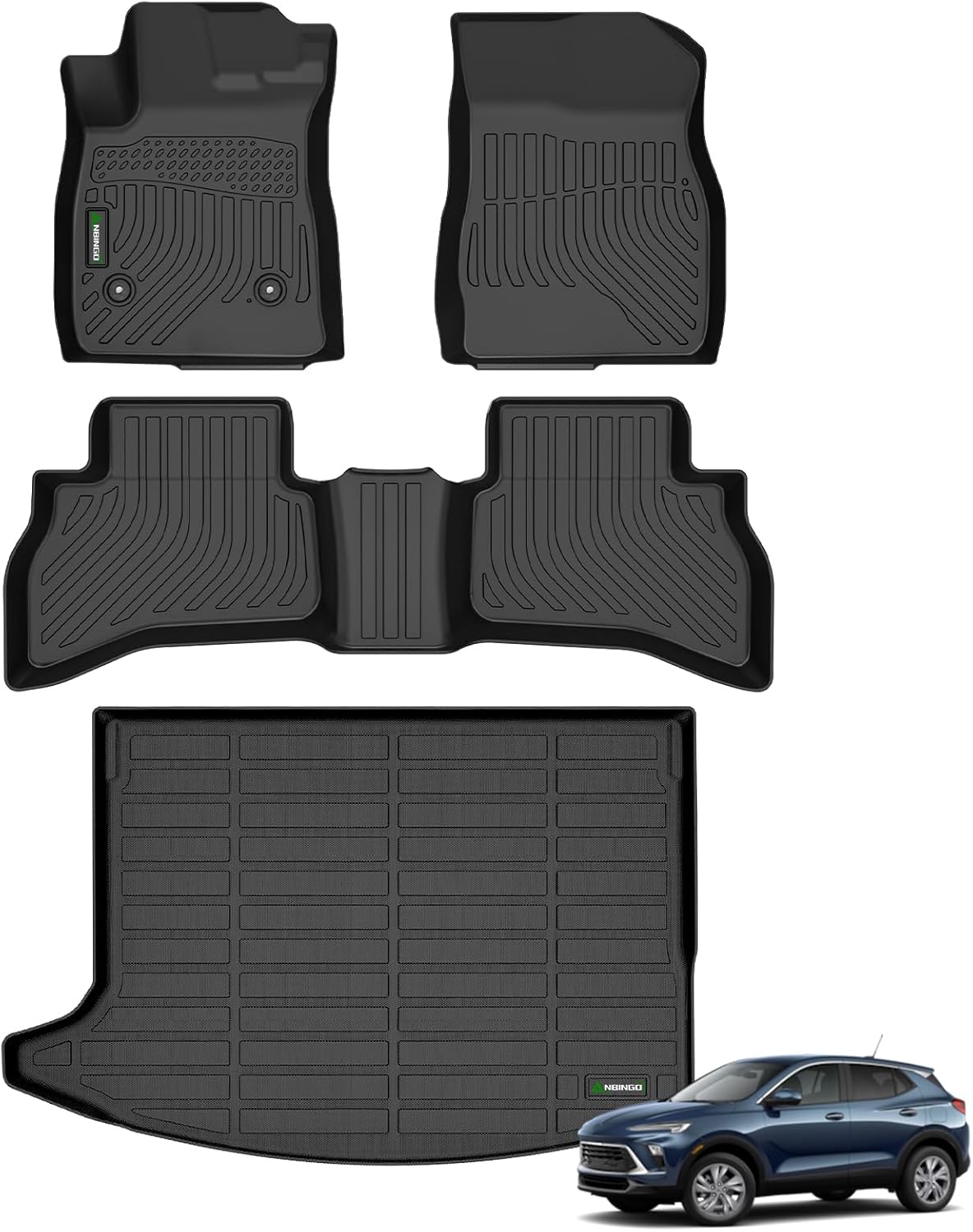 ANBINGO® Floor Mats & Cargo Liner for Buick Encore GX AWD, 2020-2026 Preferred | Select | Essence, 2024-2026 Sport Touring | Avenir, (Cargo Tray in Upper Deck Position)