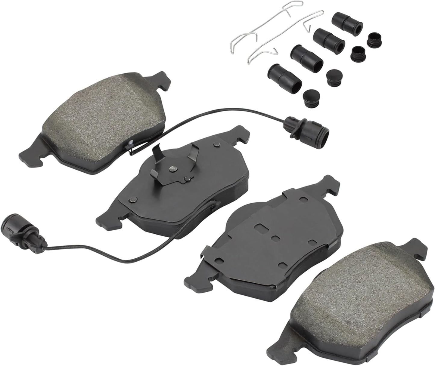 Premium Ceramic Front Brake Pads (1001-0555C) Compatible with Audi 100 1994-1992, 100 Quattro 1994, A4 1999-1996, A4 Quattro 1999-1996, A6 1999-1995, A6 Quattro 1998-1995 & More