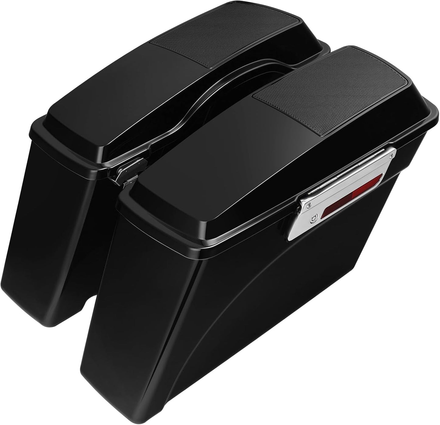 XFMT Glossy Black Hard Saddlebags W/ 6x9 Speaker Lids For Harley Touring Road King Street Glide Road Glide Electra Glide Ultra Classic 1994-2013