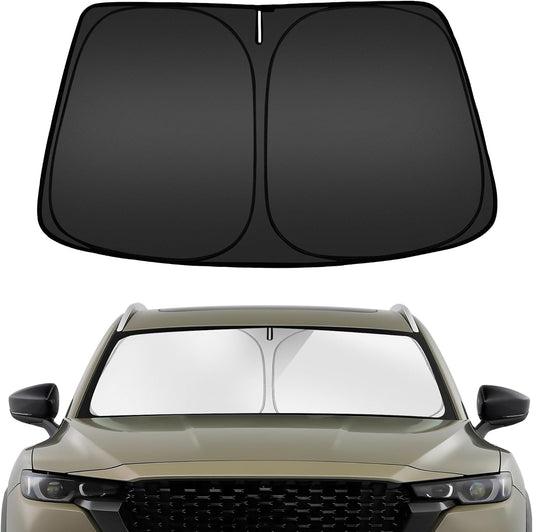 ARISMOTOR Windshield Sun Shade for Mazda CX-50 2023-2025 2026, Custom Fit Foldable Front Window Sunshade Sun Visor Protector, Block UV Rays Keep Your Car Cooler