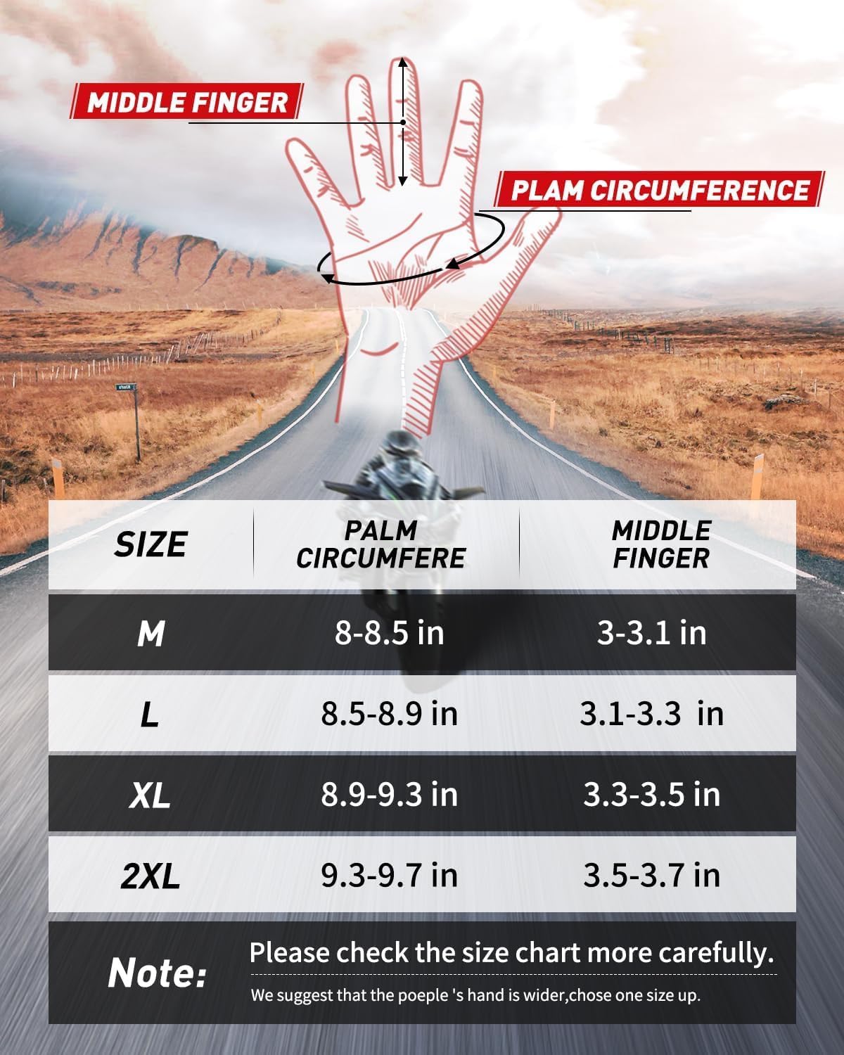 Motorcycle Gloves,Touchscreen Motorbike Gloves with Hard Knuckle Tactical Gloves Riding Gloves Anti-Slip Airsoft Gloves