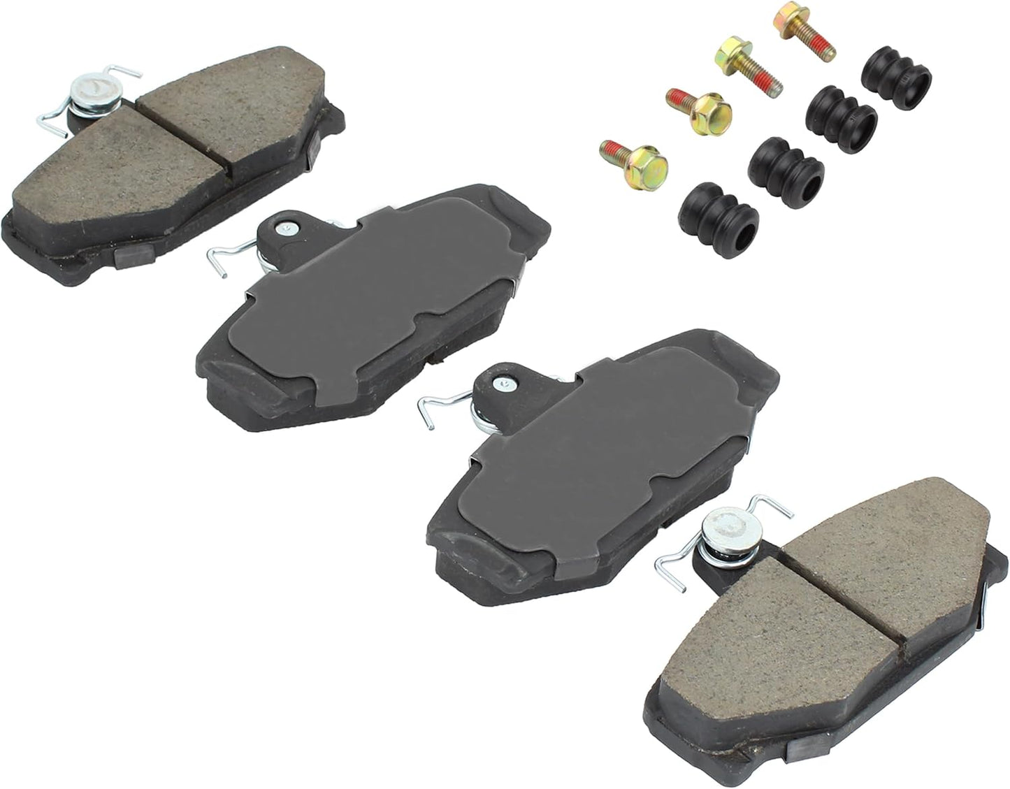 Premium Semi-Metallic Rear Brake Pads (1001-0391M) Compatible with Volvo 760 1990-1988, 780 1991-1988, 940 1995-1991, 960 1997-1992, S90 1998-1997, V70 1999-1998, V90 1998-1997