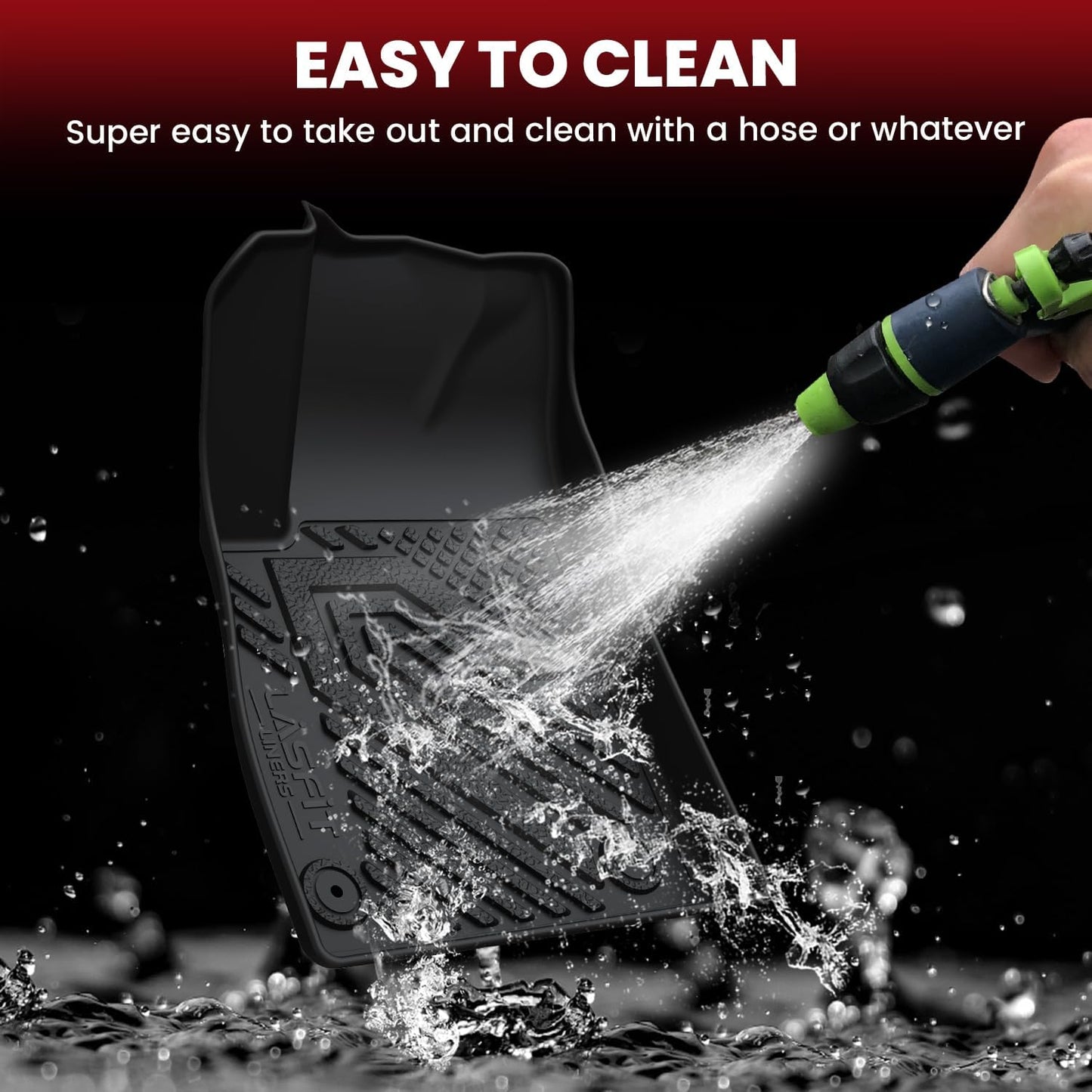 LASFIT Floor Mats & Cargo Liner for Chevrolet Chevy Trax 2014-2022 & Buick Encore 2013-2022, All Weather TPE Custom Fit Floor Mats for Cars, Car Mats Full Set for Chevy Trax Accessories, Black (4PCS)