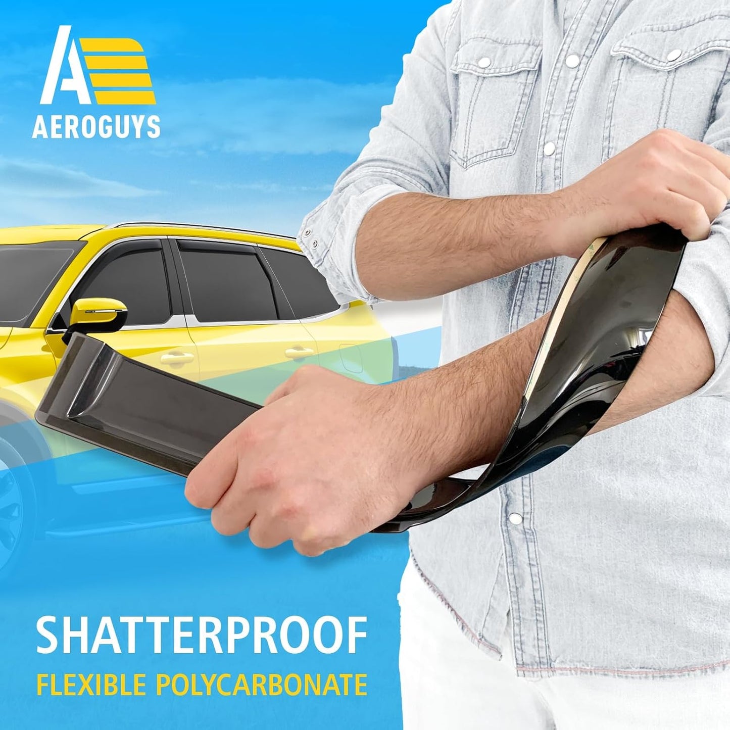 Extra Durable Window Deflectors in-Channel Window Visors Rain Guards Fit for Kia Telluride 2020-2025, Sun Visors, Wind Vent for Shades, Exterior Car Accessories - 4pcs. AG0770