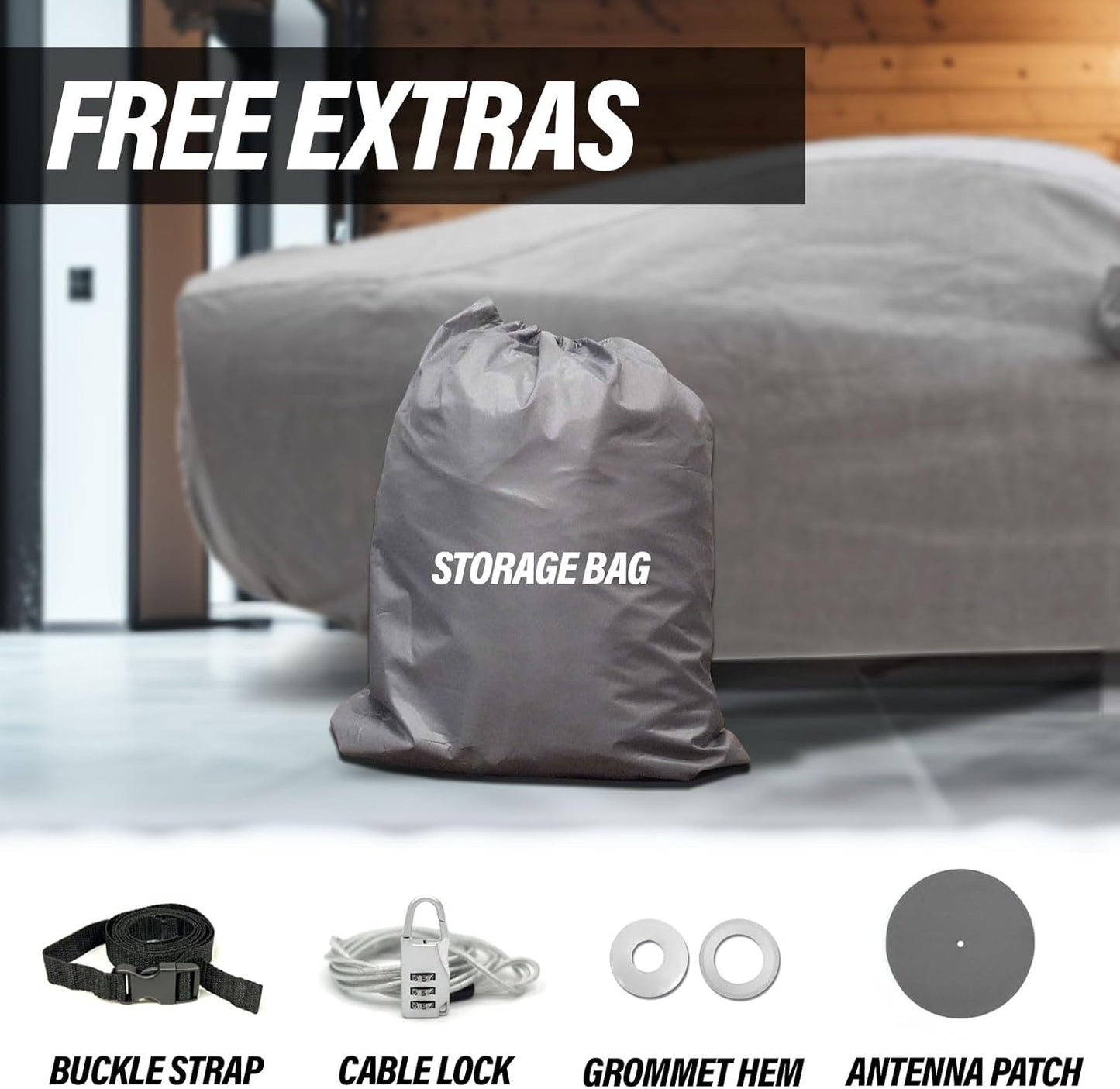 Supreme Full Car Cover - Semi Custom Fit for Malibu Maxx 2004-2007 Wagon 4-Door | All-Weather Protection: Waterproof, Dustproof, Windproof, UV-Resistant | Includes Accessories
