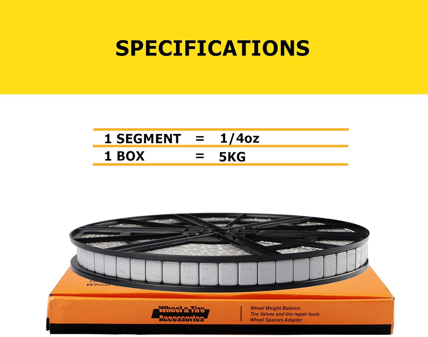 YIZBAP Wheel Weights Gray 1/4 OZ, 5kgs/11lb/Roll, 715pcs, with Strong Adhesive. 0.25 Ounce Stick on Wheel Weights for Cars, Trucks, SUVs, Motorcycle and Others