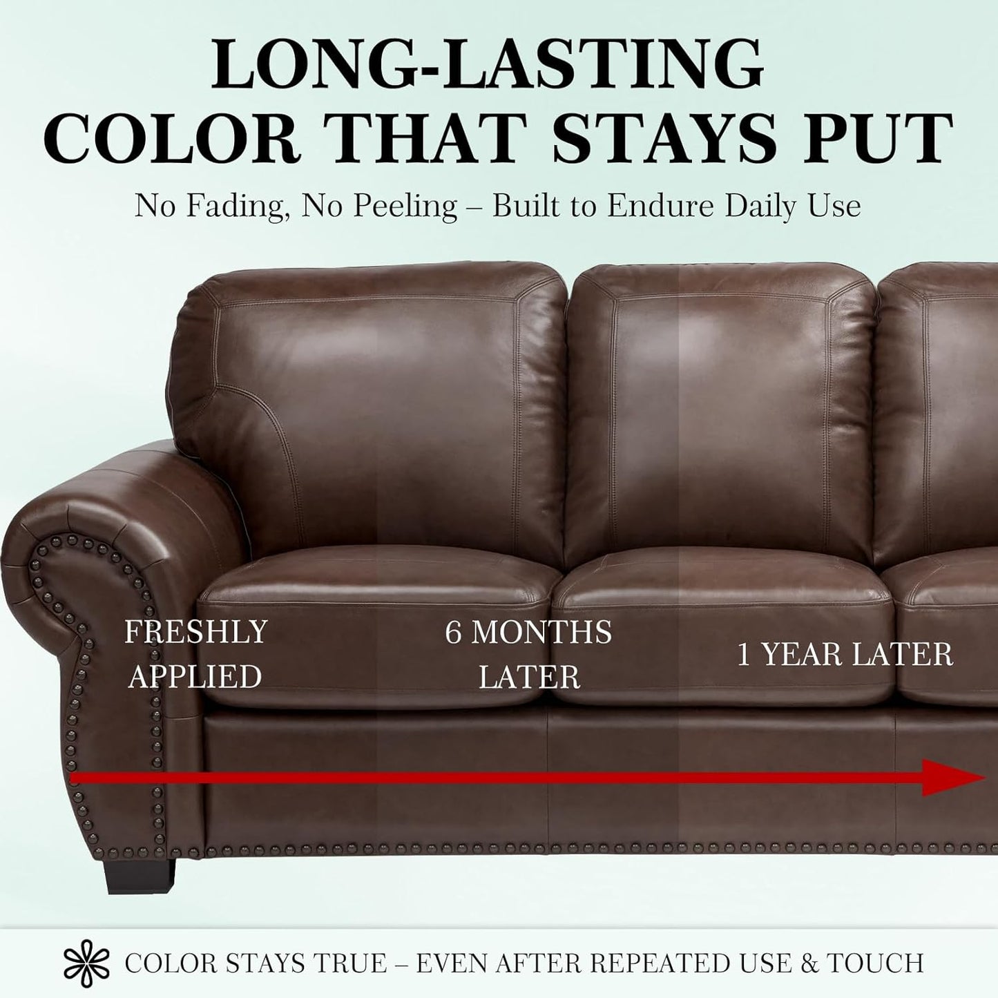 Leather Color Restorer, Leather Recoloring Balm, Scratch Remover, Leather Dye, Leather Paint, Leather Repair Kit for Furniture Couches Car Seats Shoes Bags, Dark Brown