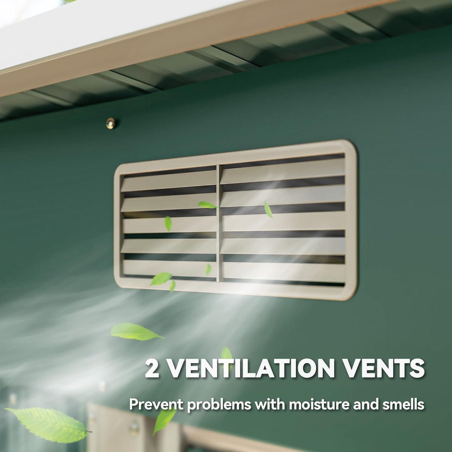 Outsunny 7' x 4' Outdoor Storage Shed, Metal Garden Tool House with Sloping Roof and Lockable Door for Backyard, Bike, Patio, Garage, Lawn, Dark Green