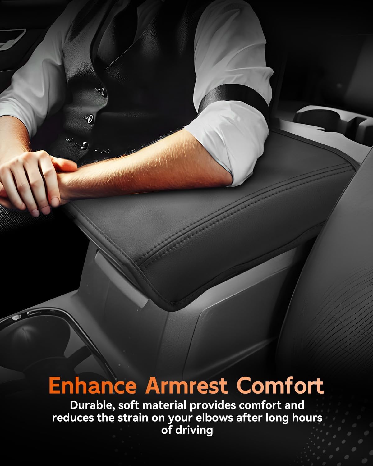 CDEFG for Chevrolet Colorado 2023-2025 2026 Center Console Cover Armrest Box Cover for Chevy Colorado (WT, LT, Trail Boss, Z71, ZR2) ccessories Console Arm Rest Protector