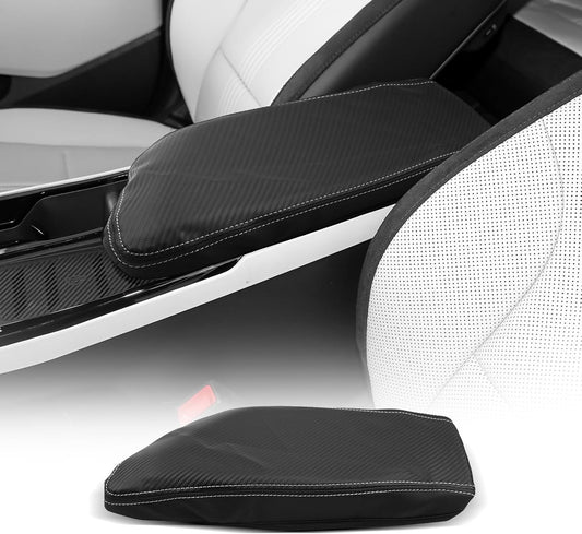 CDEFG for Kia EV6 2022-2025 Center Console Cover Armrest Box Cover for EV6 (Light, Light Long Range, Wind, GT-Line, GT) 2022 2023 2024 2025 Accessories Arm Rest Protector Carbon Fiber