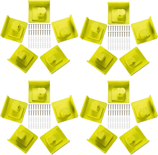 20 Pack Tool Holder Wall Mount Portable Compatible with Ryobi 18V Power Tool Holder Mount Hanger Storage Organizer with Screws Easy Installation for Workshop Garage