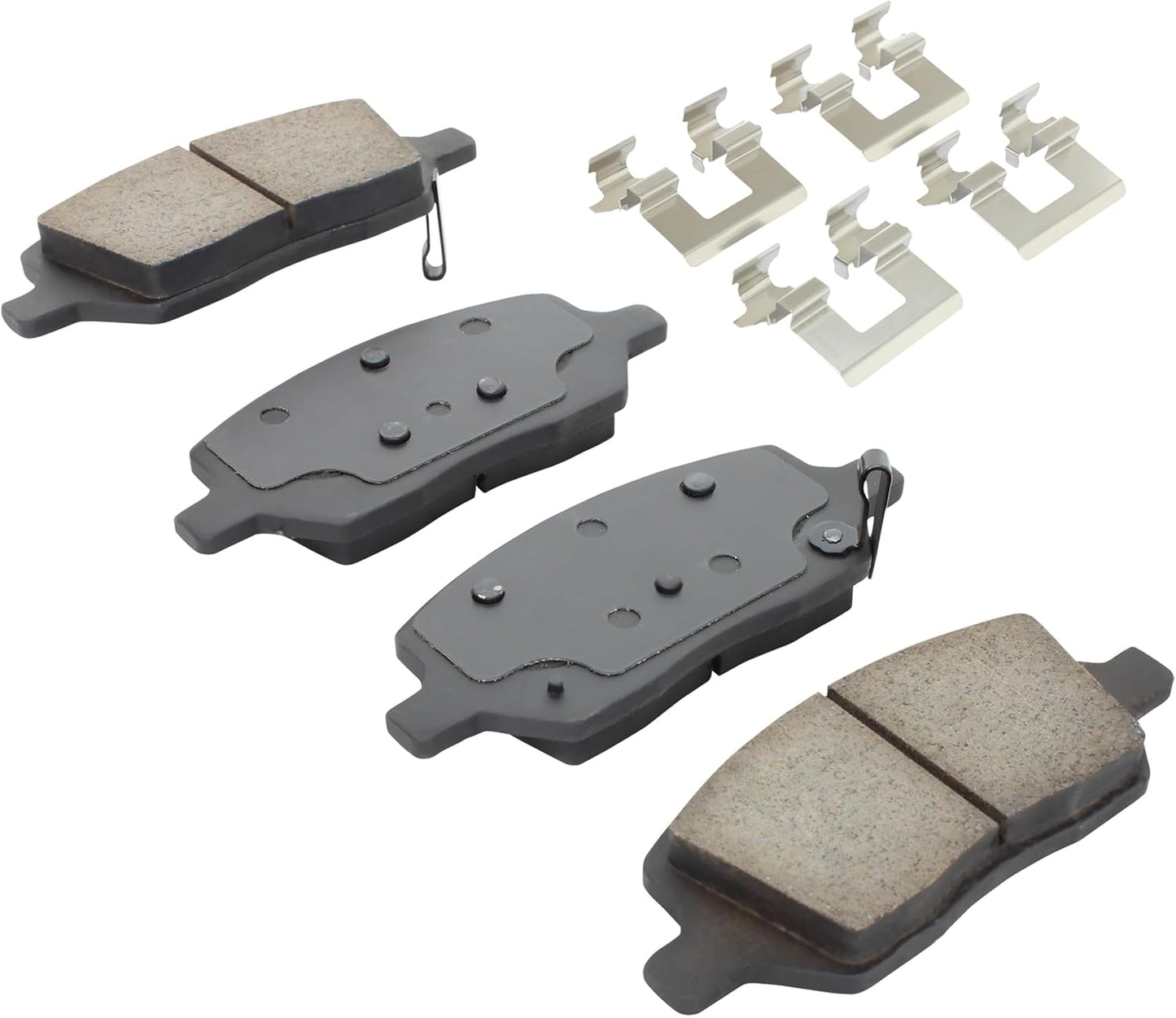 Premium Ceramic Rear Brake Pads (1001-1093C) Compatible with 2005-2017 Buick/Chevrolet/Mobility Ventures/Pontiac/Saturn/VPG (Montana/MV-1/Relay/Terraza/Uplander)