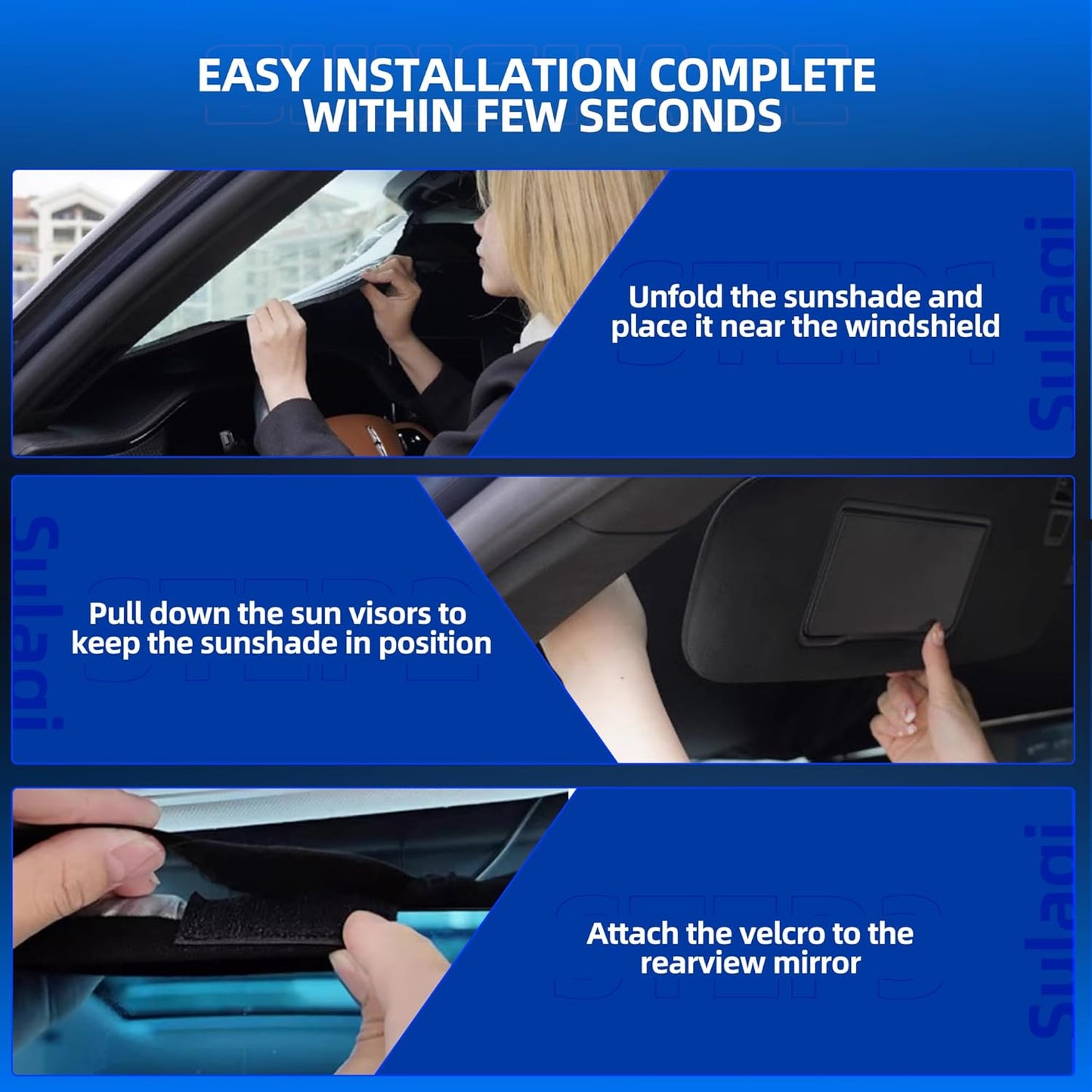 Windshield Sun Shade for Mazda CX-50 2023-2025 2026 Foldable CX50 Sunshade Custom Fit Front Window Car Interior Accessories Protector Blocks UV Rays