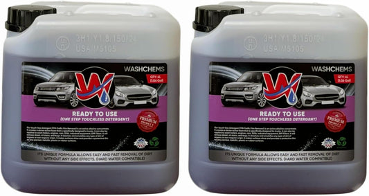 Foam Cannon Ready to Use - Touchless Car Wash Shampoo (1 Gallon, 128 oz) – No Mixing Ratio Required - Commercial Grade Auto Cleaner – Great for Cars, Trucks, Motorcycles, Mopeds, ATVs - Wash Chems (2)