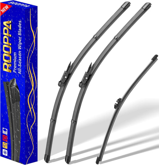3 wipers Replacement for Ford explorer 2023-2011,Windshield Wiper Blades Original Equipment Replacement - 26"/22"/11" (Set of 3) Pinch Tab
