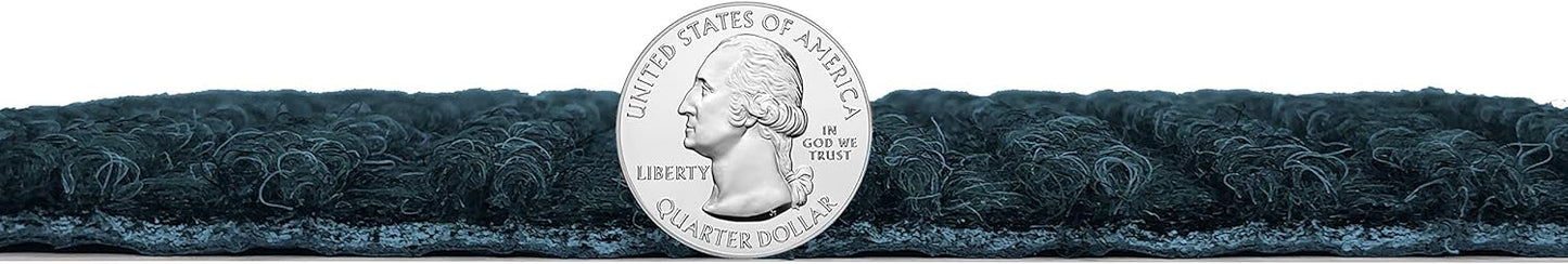 KOECKRITZ Heavy Duty Durable All Weather Indoor/Outdoor Non Slip Entrance Mat Rugs and Runners for Office Business Building Home Garage Front Door (3' x 17', Blue)