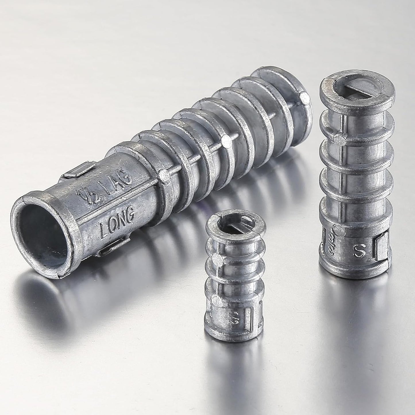 Wensilon(30pcs) 1/4 * 1-1/2 Lag Shield Anchor Long Zinc Alloy Bolts Concrete Anchors, Zinc Alloy Masonry Anchors Hole
