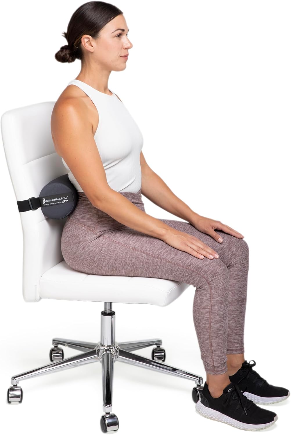 OPTP The Original McKenzie Lumbar Roll – USA-Made Low Back Lumbar Support for Office Chair & Car Seat Back Support Cushion. The Preferred Lumbar Pillow by Physical Therapists - Standard Density