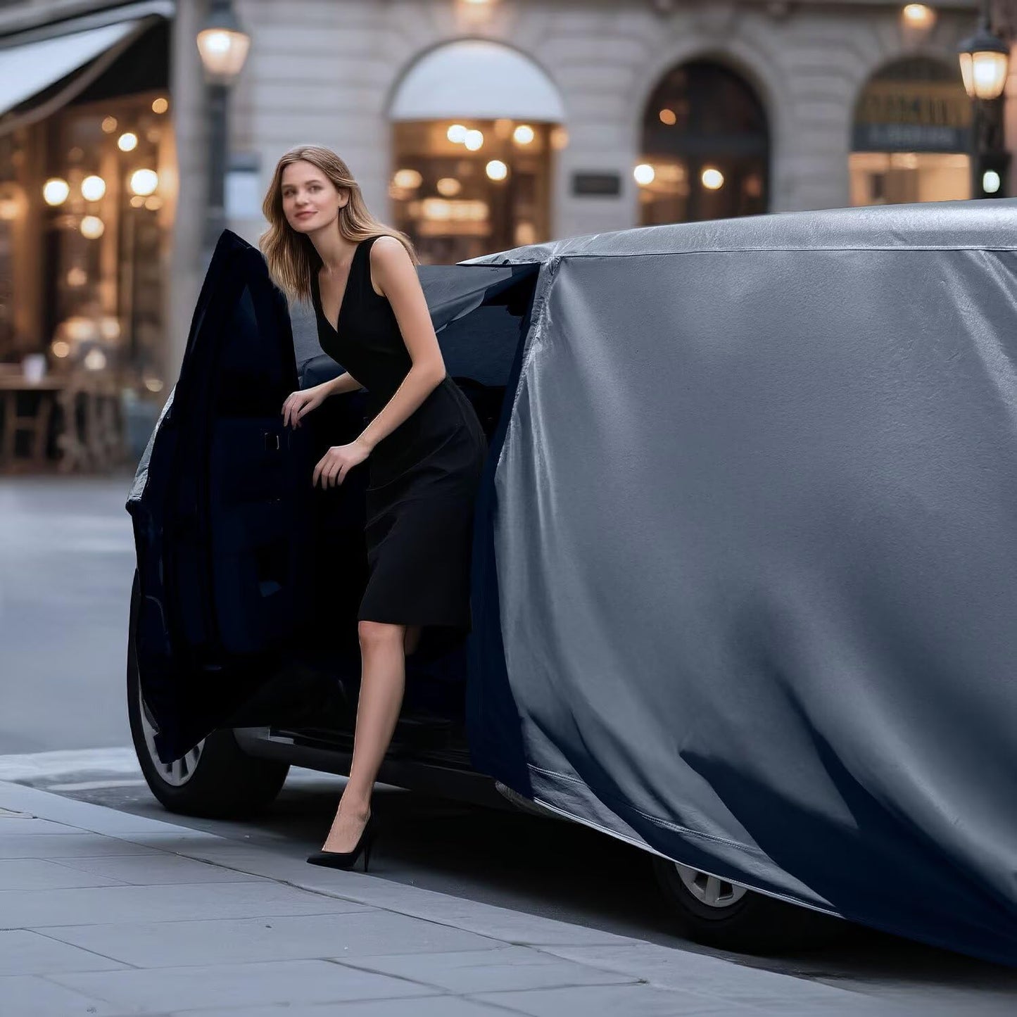 Waterproof Pontiac Bonneville(1986-2005) Car Cover with Breathable Vents, [2025 Upgrade] Premium Covers with Cotton Liner and Zipper Door, Sun Rain Snow Dust Uv Protection.(Gift with Towel)
