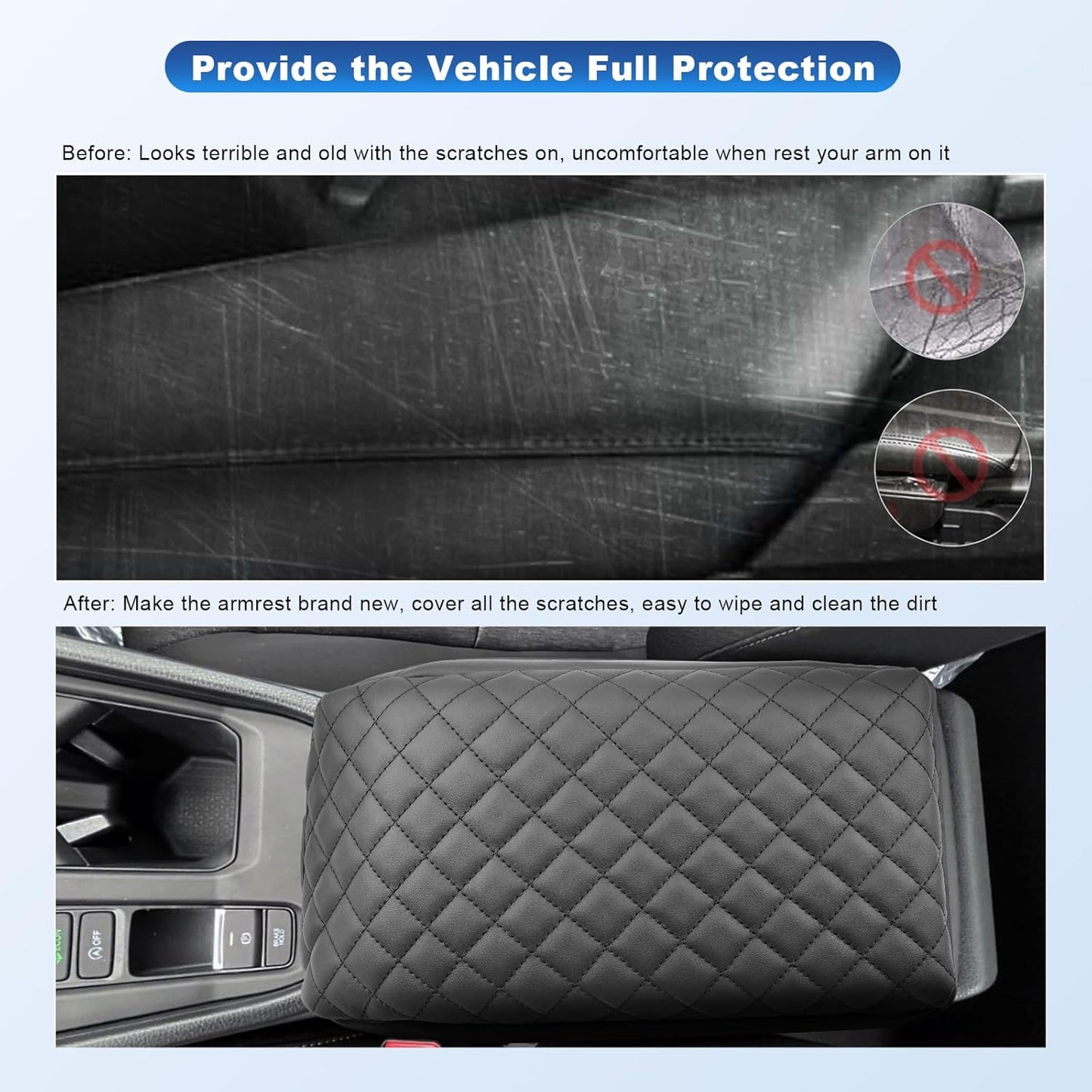 CDEFG 2023-2025 Accord Center Console Cover for 2023 2024 2025 Honda Accord 11th Gen Armrest Cover Center Console Pad Arm Rest Cushion Cover para 2023 2024 2025 Accord Hybrid Accessories