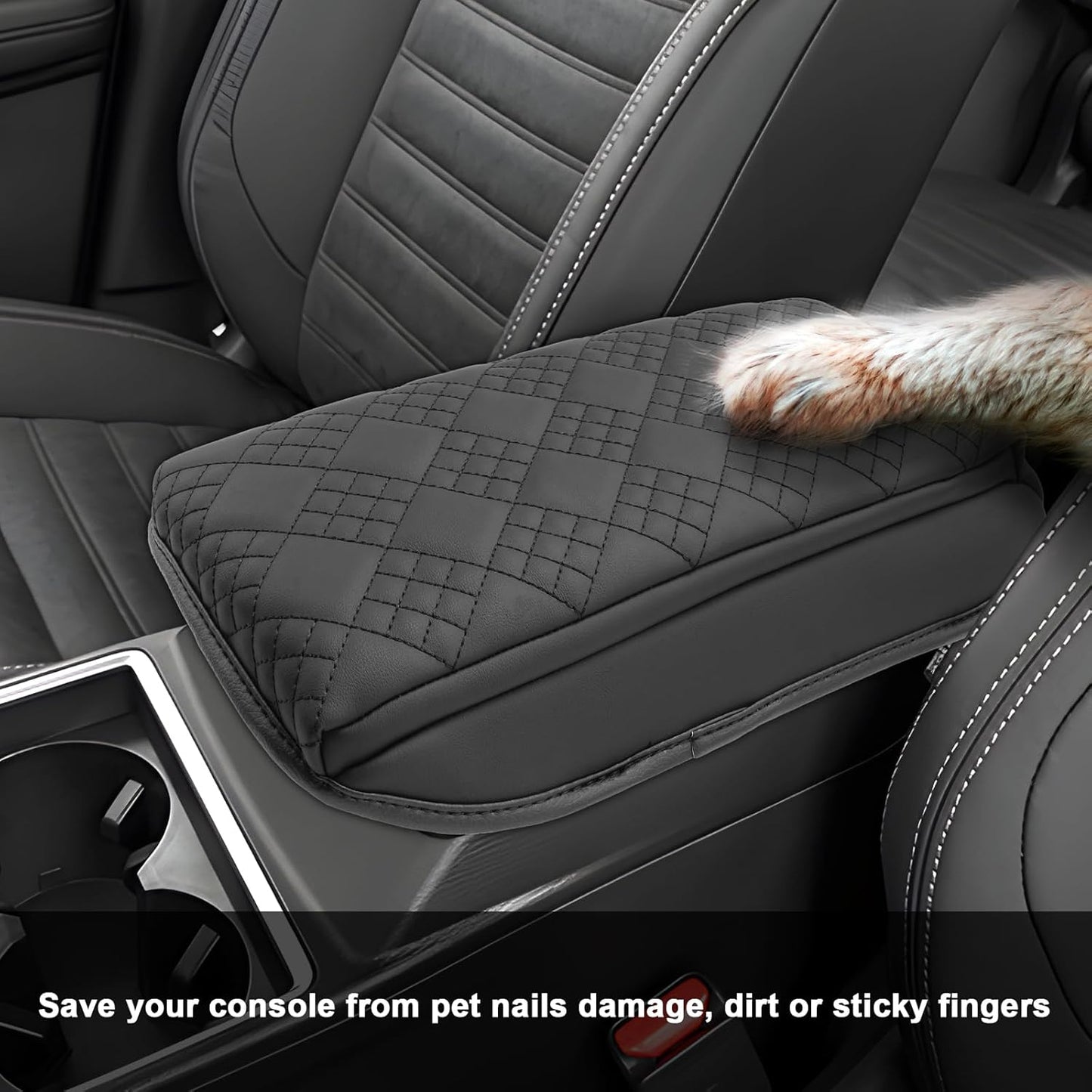 SXCY for 2025 Mitsubishi Outlander Sport Armrest Cover Pad for 2025 Mitsubishi Outlander Sport Accessories 2025 Outlander Sport Center Console Cover 2025 Outlander Sport Middle Console Cover Cushion