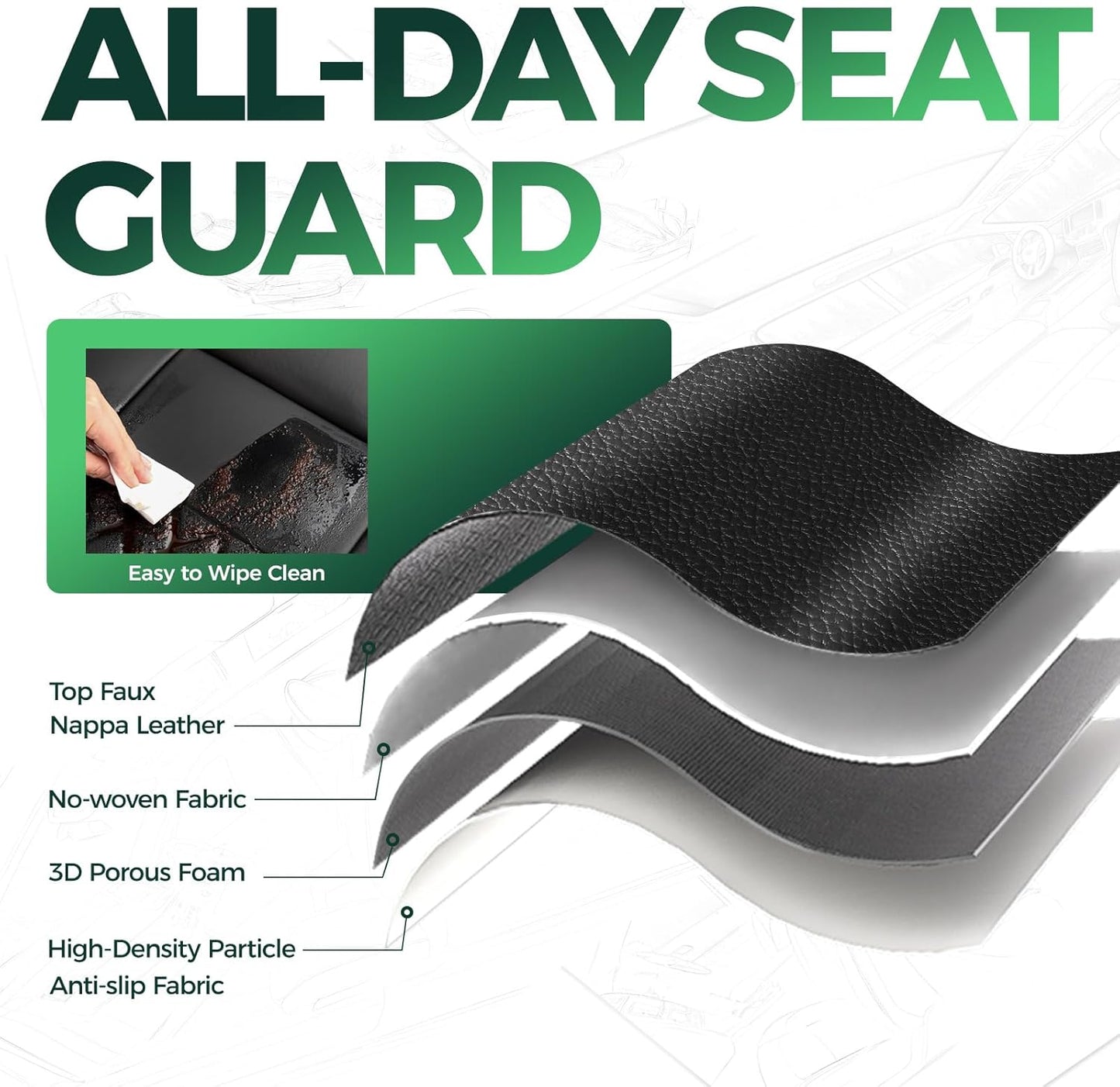 for Jeep Wrangler Seat Covers 4Door JK 2013 2014 2015 2016 2017, Custom Car Seat Cover Full Set, Luxury Leather Seat Protectors, Waterproof SUV Interior Cushions Accessories, Black Red Trim