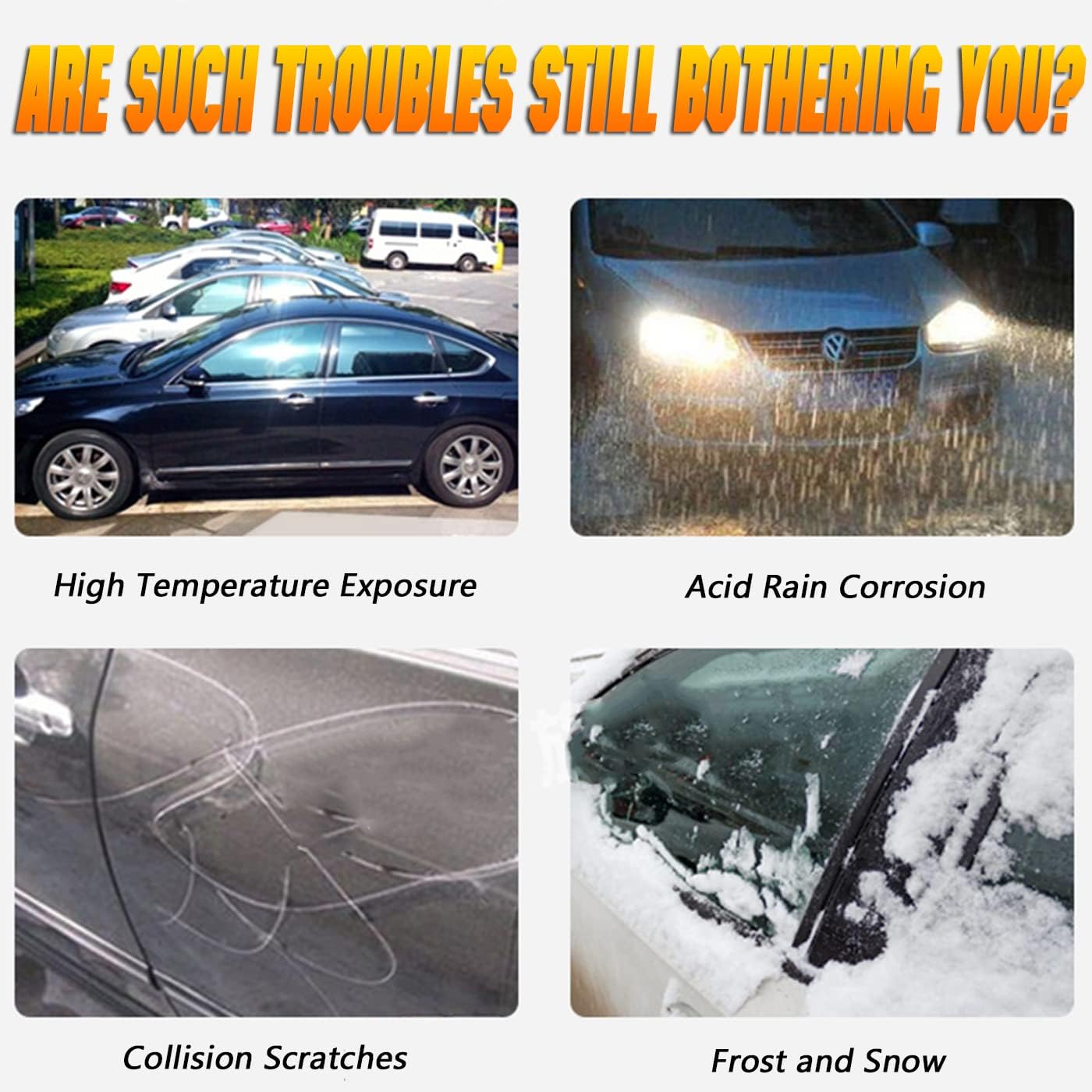 Breathable New Material, Waterproof Car Cover, Locks and Zipper Doors, Sunscreen Waterproof UV Prevention Snowproof Wind and Windproof,Suitable for Indoor Outdoor,for SUV (181" to 190") C11